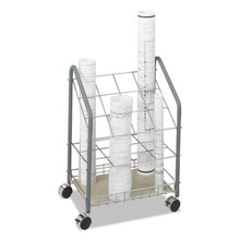 Load image into Gallery viewer, Safco® wholesale. SAFCO Wire Roll-files, 12 Compartments, 18w X 12.75d X 24.5h, Gray. HSD Wholesale: Janitorial Supplies, Breakroom Supplies, Office Supplies.