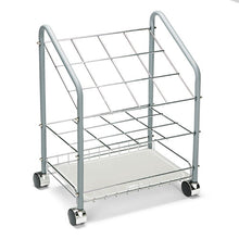 Load image into Gallery viewer, Safco® wholesale. SAFCO Wire Roll-files, 12 Compartments, 18w X 12.75d X 24.5h, Gray. HSD Wholesale: Janitorial Supplies, Breakroom Supplies, Office Supplies.