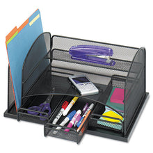 Load image into Gallery viewer, Safco® wholesale. SAFCO Three Drawer Organizer, Steel, 16 X 11 1-2 X 8 1-4, Black. HSD Wholesale: Janitorial Supplies, Breakroom Supplies, Office Supplies.