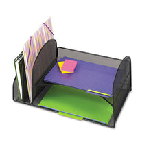 Load image into Gallery viewer, Safco® wholesale. SAFCO Desk Organizer, Two Vertical-two Horizontal Sections, 17 X 10 3-4 X 7 3-4, Black. HSD Wholesale: Janitorial Supplies, Breakroom Supplies, Office Supplies.