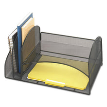 Load image into Gallery viewer, Safco® wholesale. SAFCO Desk Organizer, Two Vertical-two Horizontal Sections, 17 X 10 3-4 X 7 3-4, Black. HSD Wholesale: Janitorial Supplies, Breakroom Supplies, Office Supplies.