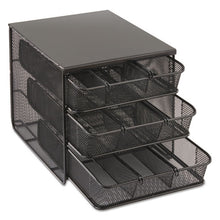 Load image into Gallery viewer, Safco® wholesale. SAFCO 3 Drawer Hospitality Organizer, 7 Compartments, 11 1-2w X 8 1-4d X 8 1-4h, Bk. HSD Wholesale: Janitorial Supplies, Breakroom Supplies, Office Supplies.