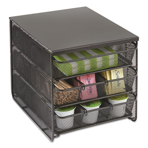 Safco® wholesale. SAFCO 3 Drawer Hospitality Organizer, 7 Compartments, 11 1-2w X 8 1-4d X 8 1-4h, Bk. HSD Wholesale: Janitorial Supplies, Breakroom Supplies, Office Supplies.