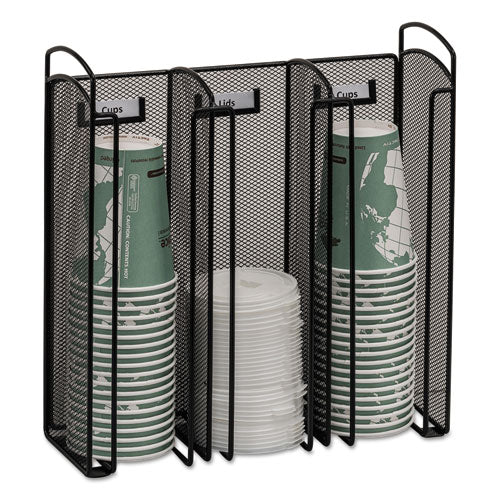 Safco® wholesale. SAFCO Onyx Breakroom Organizers, 3compartments, 12.75x4.5x13.25, Steel Mesh, Black. HSD Wholesale: Janitorial Supplies, Breakroom Supplies, Office Supplies.