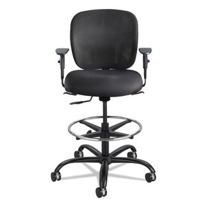 Safco® wholesale. SAFCO Vue Heavy-duty Extended-height Stool, 32.5" Seat Height, Supports Up To 350 Lbs., Black Seat-black Back, Black Base. HSD Wholesale: Janitorial Supplies, Breakroom Supplies, Office Supplies.