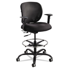 Load image into Gallery viewer, Safco® wholesale. SAFCO Vue Heavy-duty Extended-height Stool, 32.5&quot; Seat Height, Supports Up To 350 Lbs., Black Seat-black Back, Black Base. HSD Wholesale: Janitorial Supplies, Breakroom Supplies, Office Supplies.