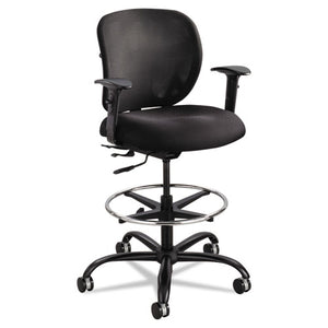 Safco® wholesale. SAFCO Vue Heavy-duty Extended-height Stool, 32.5" Seat Height, Supports Up To 350 Lbs., Black Seat-black Back, Black Base. HSD Wholesale: Janitorial Supplies, Breakroom Supplies, Office Supplies.