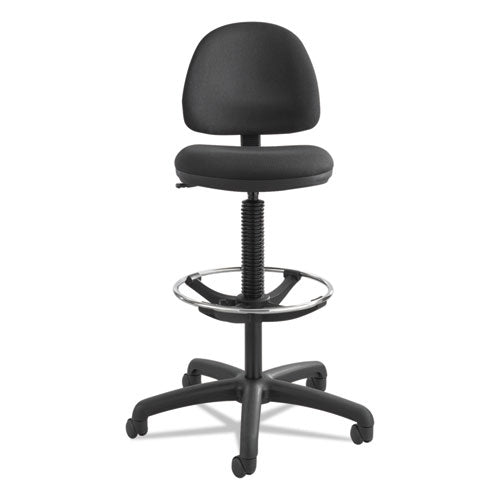 Safco® wholesale. SAFCO Precision Extended-height Swivel Stool With Adjustable Footring, 33" Seat Height, Up To 250 Lbs., Black Seat-back, Black Base. HSD Wholesale: Janitorial Supplies, Breakroom Supplies, Office Supplies.