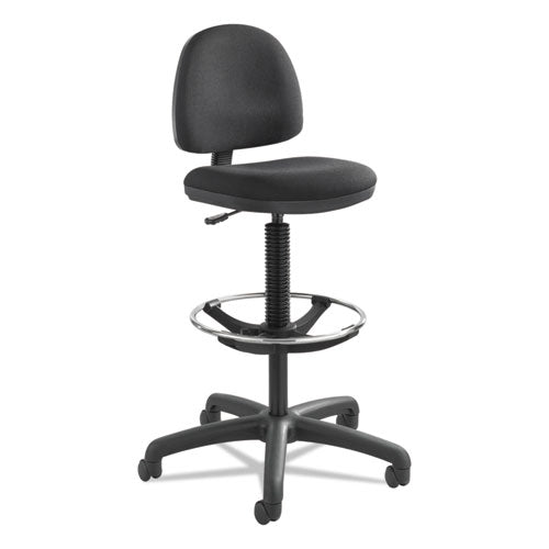 Safco® wholesale. SAFCO Precision Extended-height Swivel Stool With Adjustable Footring, 33" Seat Height, Up To 250 Lbs., Black Seat-back, Black Base. HSD Wholesale: Janitorial Supplies, Breakroom Supplies, Office Supplies.