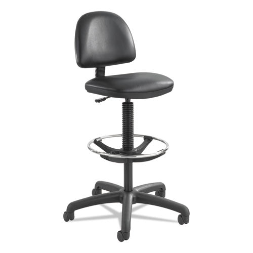 Safco® wholesale. SAFCO Precision Extended-height Swivel Stool With Adjustable Footring, 33" Seat Height, Up To 250 Lbs., Black Seat-back, Black Base. HSD Wholesale: Janitorial Supplies, Breakroom Supplies, Office Supplies.