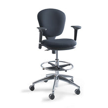 Load image into Gallery viewer, Safco® wholesale. SAFCO Metro Collection Extended-height Chair, Supports Up To 250 Lbs., Black Seat-black Back, Chrome Base. HSD Wholesale: Janitorial Supplies, Breakroom Supplies, Office Supplies.