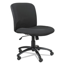 Load image into Gallery viewer, Safco® wholesale. SAFCO Uber Big And Tall Series Mid Back Chair, Supports Up To 500 Lbs., Black Seat-black Back, Black Base. HSD Wholesale: Janitorial Supplies, Breakroom Supplies, Office Supplies.