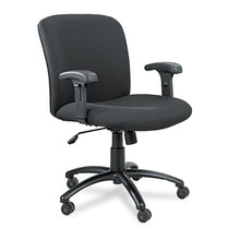 Load image into Gallery viewer, Safco® wholesale. SAFCO Uber Big And Tall Series Mid Back Chair, Supports Up To 500 Lbs., Black Seat-black Back, Black Base. HSD Wholesale: Janitorial Supplies, Breakroom Supplies, Office Supplies.