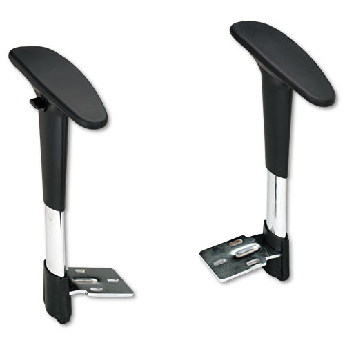 Safco® wholesale. SAFCO Adjustable T-pad Arms For Metro Series Extended-height Chairs, Black-chrome. HSD Wholesale: Janitorial Supplies, Breakroom Supplies, Office Supplies.