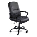 Safco® wholesale. SAFCO Serenity Big And Tall High Back Leather Chair, Supports Up To 500 Lbs., Black Seat-black Back, Black Base. HSD Wholesale: Janitorial Supplies, Breakroom Supplies, Office Supplies.