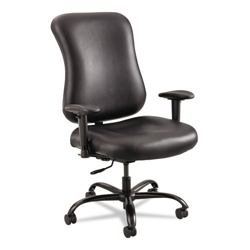 Safco® wholesale. SAFCO Optimus High Back Big And Tall Chair, Vinyl Upholstery, Supports Up To 400 Lbs., Black Seat-black Back, Black Base. HSD Wholesale: Janitorial Supplies, Breakroom Supplies, Office Supplies.