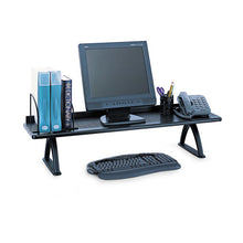 Load image into Gallery viewer, Safco® wholesale. SAFCO Value Mate Desk Riser, 100-pound Capacity, 42 X 12 X 8, Black. HSD Wholesale: Janitorial Supplies, Breakroom Supplies, Office Supplies.