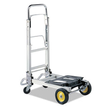 Load image into Gallery viewer, Safco® wholesale. SAFCO Hideaway Convertible Truck, 400 Lb Capacity, 15.5 X 43 X 36, Aluminum. HSD Wholesale: Janitorial Supplies, Breakroom Supplies, Office Supplies.