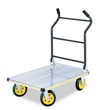 Load image into Gallery viewer, Safco® wholesale. SAFCO Stow-away Platform Truck, 1,000 Lb Capacity, 24 X 39 X 40, Aluminum-black. HSD Wholesale: Janitorial Supplies, Breakroom Supplies, Office Supplies.