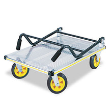 Load image into Gallery viewer, Safco® wholesale. SAFCO Stow-away Platform Truck, 1,000 Lb Capacity, 24 X 39 X 40, Aluminum-black. HSD Wholesale: Janitorial Supplies, Breakroom Supplies, Office Supplies.