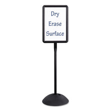 Load image into Gallery viewer, Safco® wholesale. SAFCO Double Sided Sign, Magnetic-dry Erase Steel, 18 X 18, White, Black Frame. HSD Wholesale: Janitorial Supplies, Breakroom Supplies, Office Supplies.