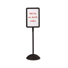 Load image into Gallery viewer, Safco® wholesale. SAFCO Double Sided Sign, Magnetic-dry Erase Steel, 18 X 18, White, Black Frame. HSD Wholesale: Janitorial Supplies, Breakroom Supplies, Office Supplies.