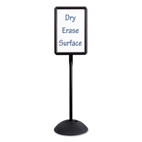 Safco® wholesale. SAFCO Double Sided Sign, Magnetic-dry Erase Steel, 18 X 18, White, Black Frame. HSD Wholesale: Janitorial Supplies, Breakroom Supplies, Office Supplies.