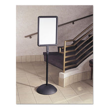 Load image into Gallery viewer, Safco® wholesale. SAFCO Double Sided Sign, Magnetic-dry Erase Steel, 18 X 18, White, Black Frame. HSD Wholesale: Janitorial Supplies, Breakroom Supplies, Office Supplies.