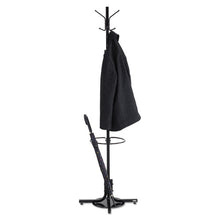 Load image into Gallery viewer, Safco® wholesale. Metal Costumer W-umbrella Holder, Four Ball-tipped Double-hooks, 21w X 21d X 70h, Black. HSD Wholesale: Janitorial Supplies, Breakroom Supplies, Office Supplies.