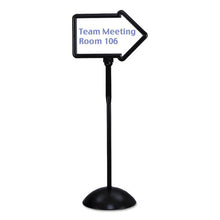 Load image into Gallery viewer, Safco® wholesale. SAFCO Double-sided Arrow Sign, Dry Erase Magnetic Steel, 25 1-2 X 17 3-4, Black Frame. HSD Wholesale: Janitorial Supplies, Breakroom Supplies, Office Supplies.