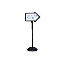 Load image into Gallery viewer, Safco® wholesale. SAFCO Double-sided Arrow Sign, Dry Erase Magnetic Steel, 25 1-2 X 17 3-4, Black Frame. HSD Wholesale: Janitorial Supplies, Breakroom Supplies, Office Supplies.