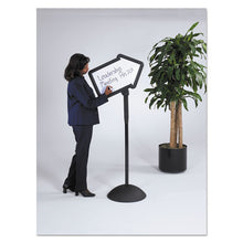 Load image into Gallery viewer, Safco® wholesale. SAFCO Double-sided Arrow Sign, Dry Erase Magnetic Steel, 25 1-2 X 17 3-4, Black Frame. HSD Wholesale: Janitorial Supplies, Breakroom Supplies, Office Supplies.