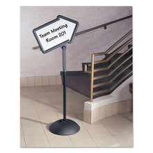 Load image into Gallery viewer, Safco® wholesale. SAFCO Double-sided Arrow Sign, Dry Erase Magnetic Steel, 25 1-2 X 17 3-4, Black Frame. HSD Wholesale: Janitorial Supplies, Breakroom Supplies, Office Supplies.