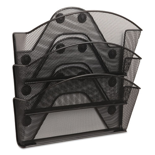 Safco® wholesale. SAFCO Onyx Magnetic Mesh Panel Accessories, 3 File Pocket, 13 X 4 1-3 X 13 1-2. Black. HSD Wholesale: Janitorial Supplies, Breakroom Supplies, Office Supplies.