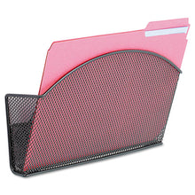 Load image into Gallery viewer, Safco® wholesale. SAFCO Onyx Magnetic Mesh Panel Accessories, Single File Pocket, Black. HSD Wholesale: Janitorial Supplies, Breakroom Supplies, Office Supplies.