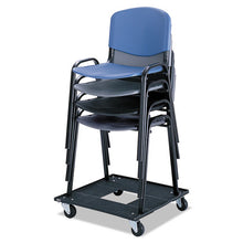 Load image into Gallery viewer, Safco® wholesale. SAFCO Stacking Chair Cart, 23.13w X 23.13d X 4.5h, Black. HSD Wholesale: Janitorial Supplies, Breakroom Supplies, Office Supplies.