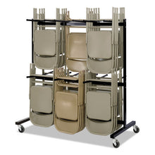 Load image into Gallery viewer, Safco® wholesale. SAFCO Two-tier Chair Cart, 64.5w X 33.5d X 70.25h, Black. HSD Wholesale: Janitorial Supplies, Breakroom Supplies, Office Supplies.