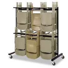 Load image into Gallery viewer, Safco® wholesale. SAFCO Two-tier Chair Cart, 64.5w X 33.5d X 70.25h, Black. HSD Wholesale: Janitorial Supplies, Breakroom Supplies, Office Supplies.