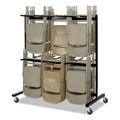 Safco® wholesale. SAFCO Two-tier Chair Cart, 64.5w X 33.5d X 70.25h, Black. HSD Wholesale: Janitorial Supplies, Breakroom Supplies, Office Supplies.