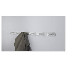 Load image into Gallery viewer, Safco® wholesale. SAFCO Nail Head Wall Coat Rack, Six Hooks, Metal, 36w X 2.75d X 2h, Satin. HSD Wholesale: Janitorial Supplies, Breakroom Supplies, Office Supplies.