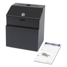 Load image into Gallery viewer, Safco® wholesale. SAFCO Steel Suggestion-key Drop Box With Locking Top, 7 X 6 X 8 1-2. HSD Wholesale: Janitorial Supplies, Breakroom Supplies, Office Supplies.