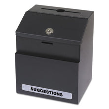 Load image into Gallery viewer, Safco® wholesale. SAFCO Steel Suggestion-key Drop Box With Locking Top, 7 X 6 X 8 1-2. HSD Wholesale: Janitorial Supplies, Breakroom Supplies, Office Supplies.