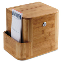 Load image into Gallery viewer, Safco® wholesale. SAFCO Bamboo Suggestion Box, 10 X 8 X 14, Natural. HSD Wholesale: Janitorial Supplies, Breakroom Supplies, Office Supplies.