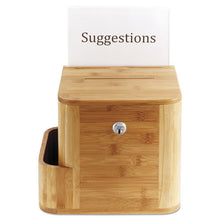 Load image into Gallery viewer, Safco® wholesale. SAFCO Bamboo Suggestion Box, 10 X 8 X 14, Natural. HSD Wholesale: Janitorial Supplies, Breakroom Supplies, Office Supplies.