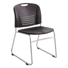 Load image into Gallery viewer, Safco® wholesale. SAFCO Vy Series Stack Chairs, Black Seat-black Back, Silver Base, 2-carton. HSD Wholesale: Janitorial Supplies, Breakroom Supplies, Office Supplies.