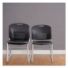 Load image into Gallery viewer, Safco® wholesale. SAFCO Vy Series Stack Chairs, Black Seat-black Back, Silver Base, 2-carton. HSD Wholesale: Janitorial Supplies, Breakroom Supplies, Office Supplies.