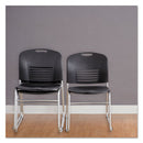 Safco® wholesale. SAFCO Vy Series Stack Chairs, Black Seat-black Back, Silver Base, 2-carton. HSD Wholesale: Janitorial Supplies, Breakroom Supplies, Office Supplies.