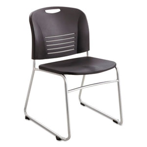 Safco® wholesale. SAFCO Vy Series Stack Chairs, Black Seat-black Back, Silver Base, 2-carton. HSD Wholesale: Janitorial Supplies, Breakroom Supplies, Office Supplies.