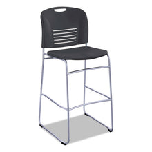 Load image into Gallery viewer, Safco® wholesale. SAFCO Vy Sled Base Bistro Chair, Black Seat-black Back, Silver Base. HSD Wholesale: Janitorial Supplies, Breakroom Supplies, Office Supplies.