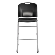 Load image into Gallery viewer, Safco® wholesale. SAFCO Vy Sled Base Bistro Chair, Black Seat-black Back, Silver Base. HSD Wholesale: Janitorial Supplies, Breakroom Supplies, Office Supplies.